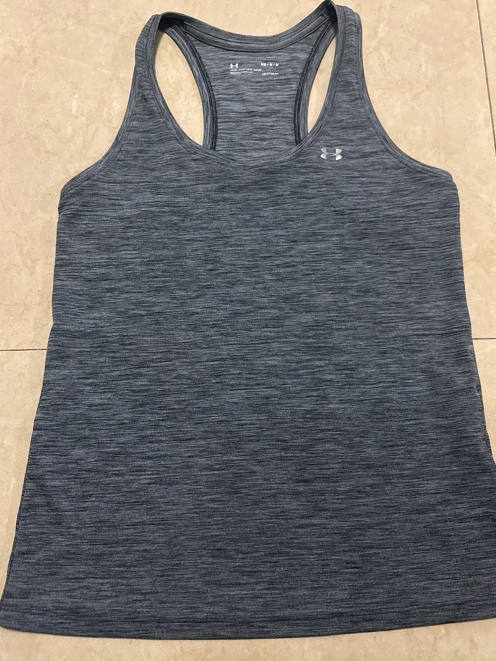 Under Armour Women's Racerback Tank Top - Heather Charcoal
